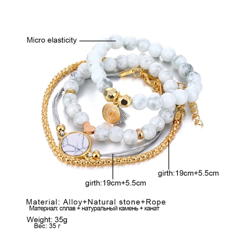 Mandala ♡ 4 Bracelets GIFT SET - Picture 4 of 9